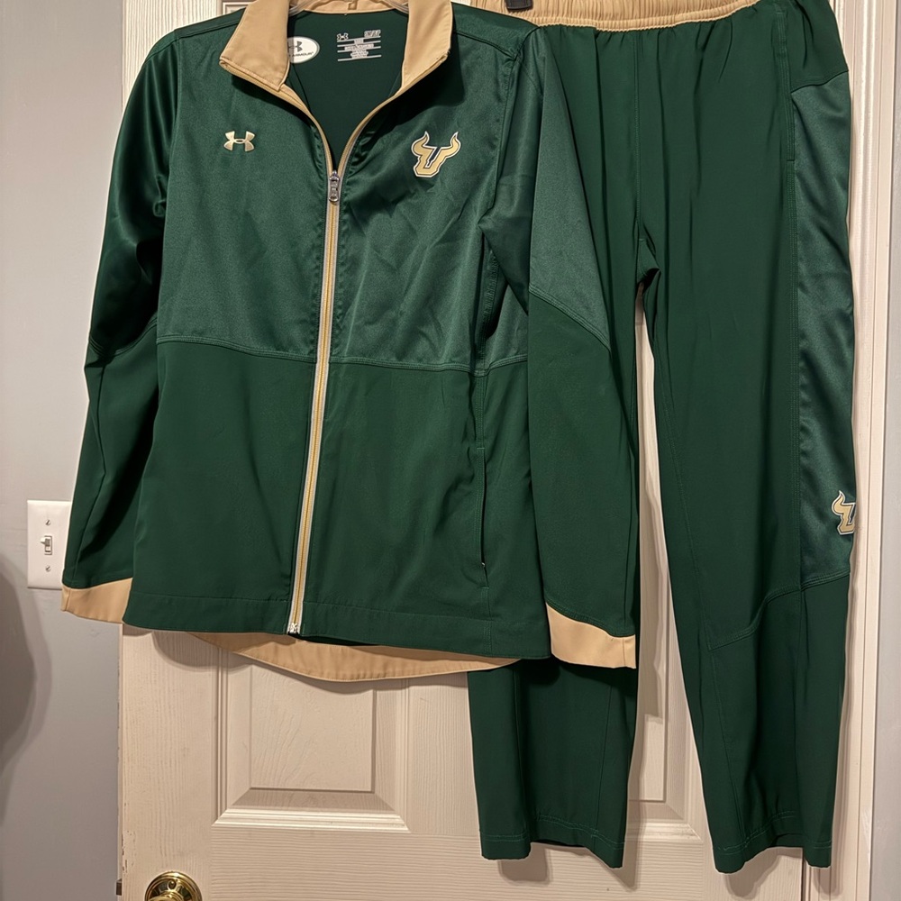 Under Armour USF Tracksuit/Warmup Suit, Size Small